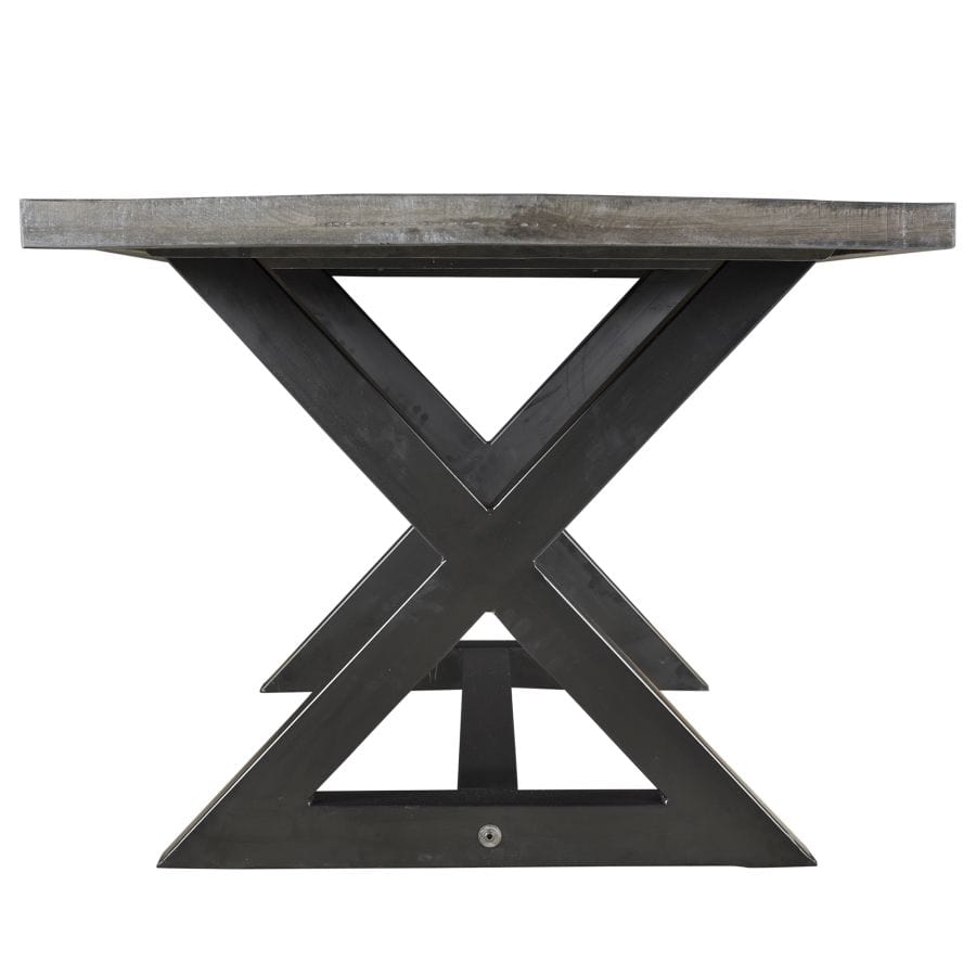 Zax Rectangular Dining Table in Distressed Grey - Henderson Furniture Plus