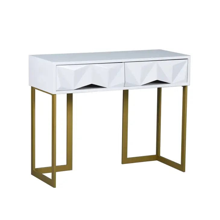 White Magnus Entryway Console Table