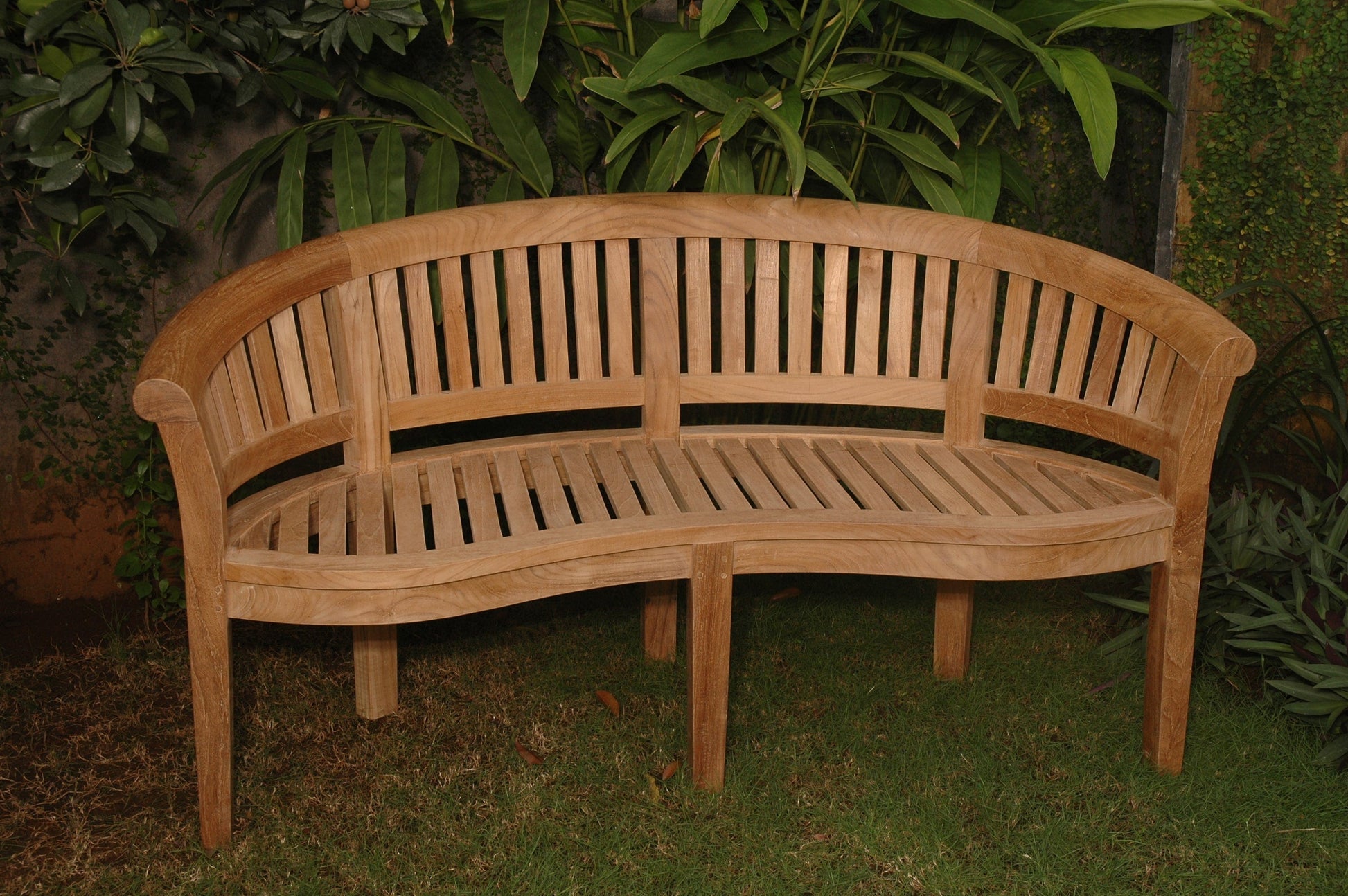 Curve 3-Seater Bench Extra Thick Wood