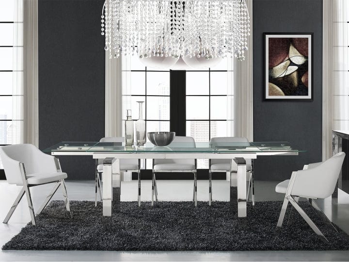 Cloud Dining Table High Polished Stainless Steel