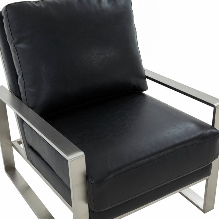 LeisureMod Jefferson Accent Armchair - Leather