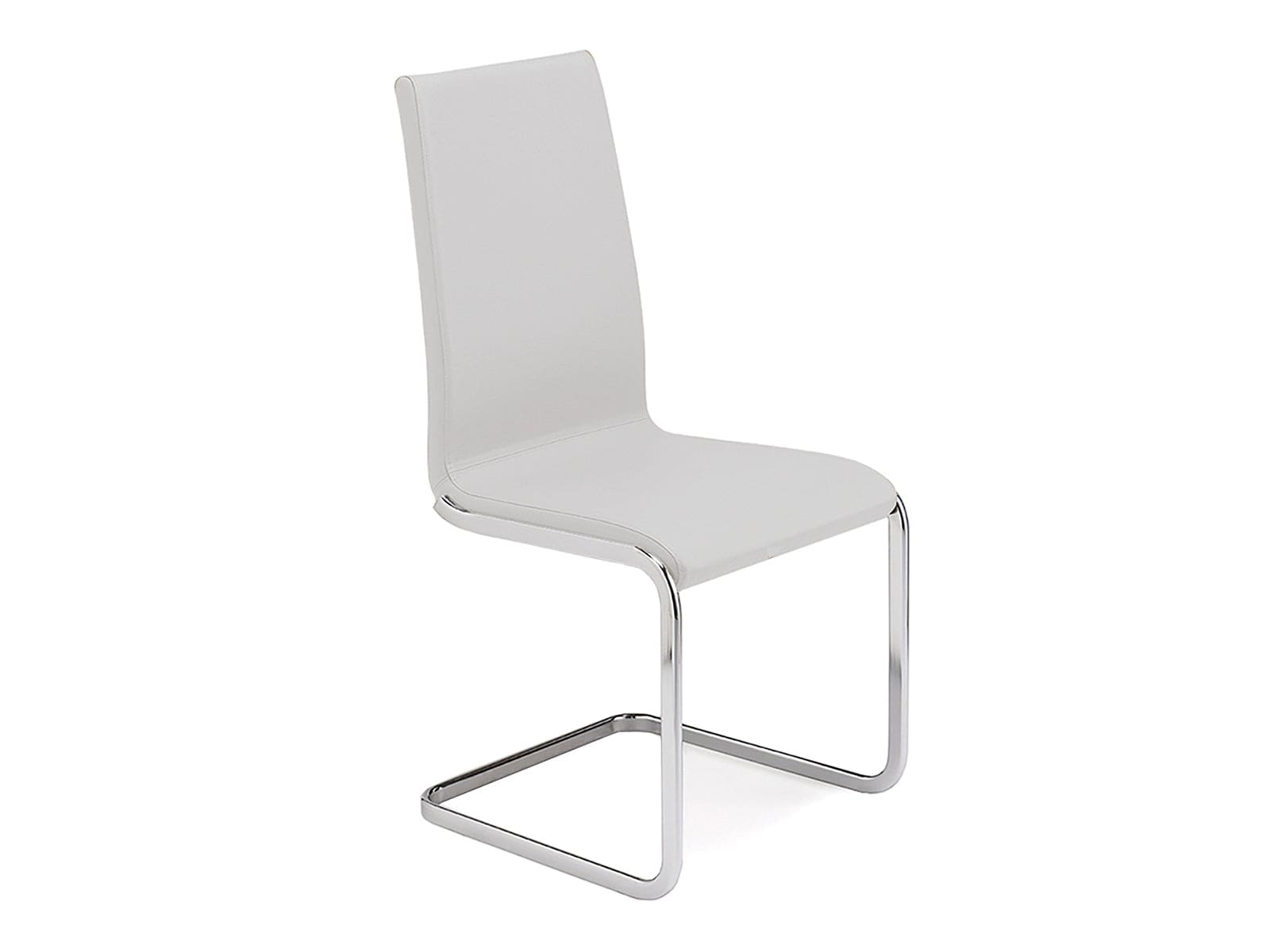 Aurora Dining Chair - White Leather