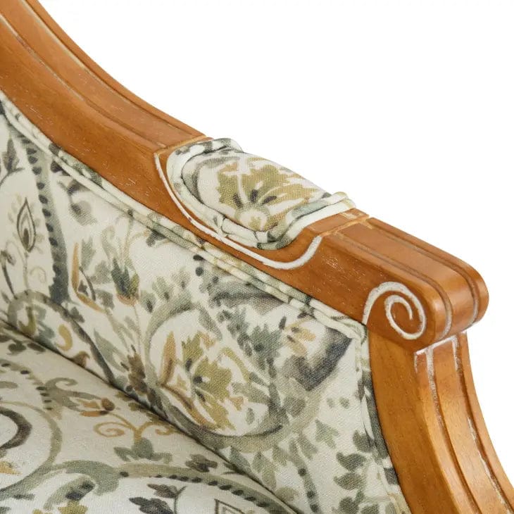 ERIQ Upholstered Solid Wood Accent Armchair