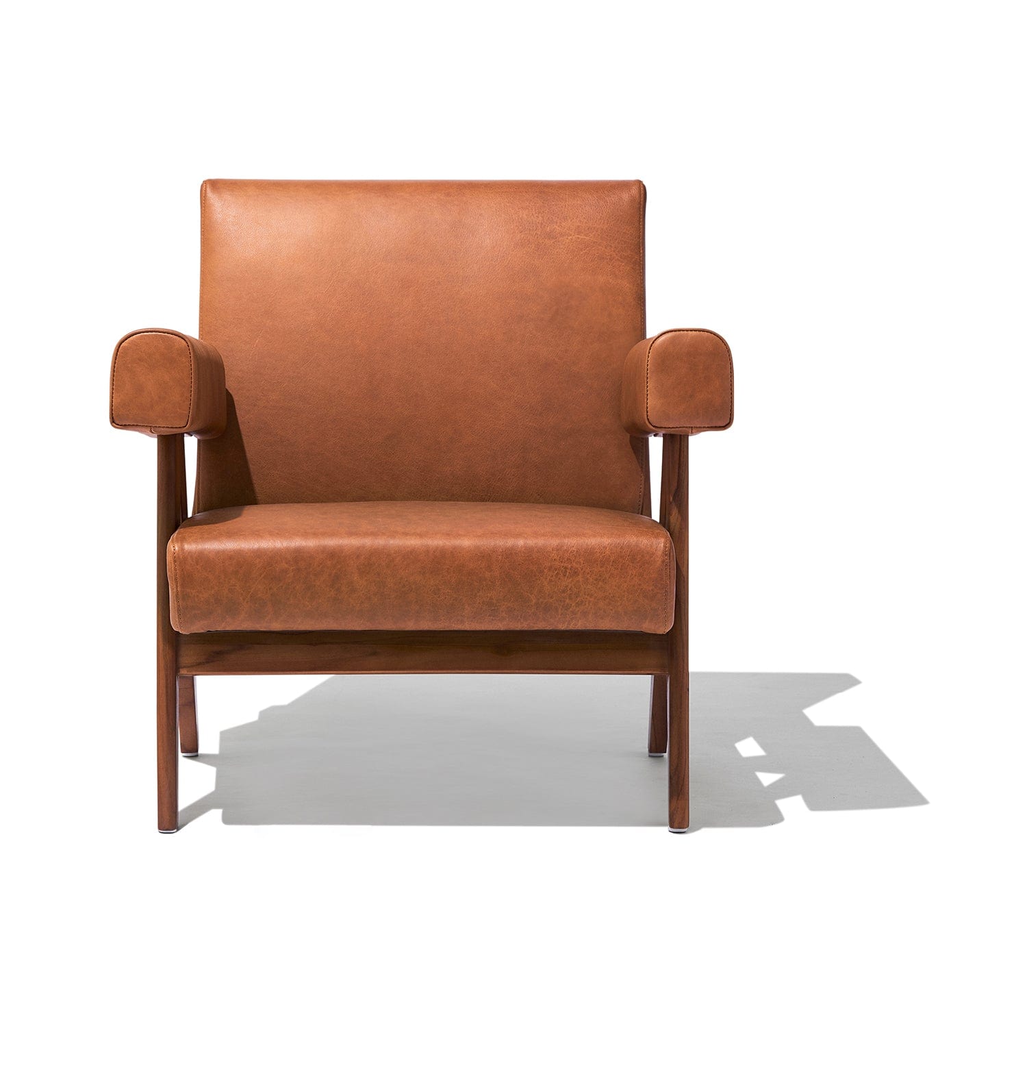 Débora Lounge Chair - Walnut & Caramel Leather