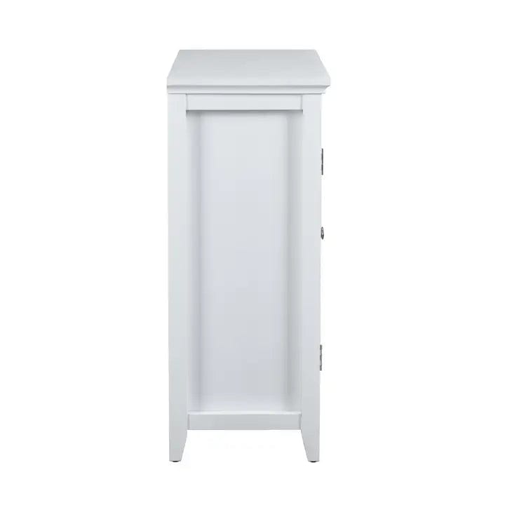 TANEKA Scandinavian Accent Storage Cabinet - White