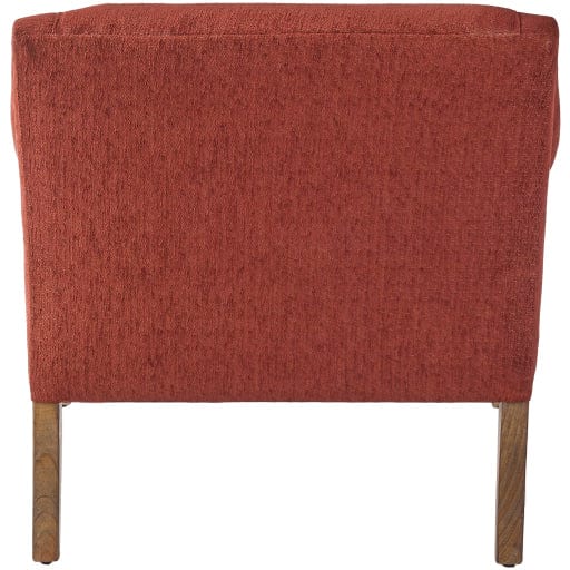 Surya Jacquard Lounge Chair - Burnt Red