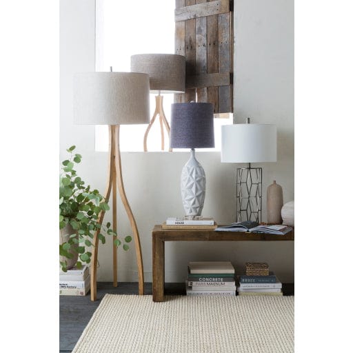 Surya Duxbury Natural Wood Floor Lamp