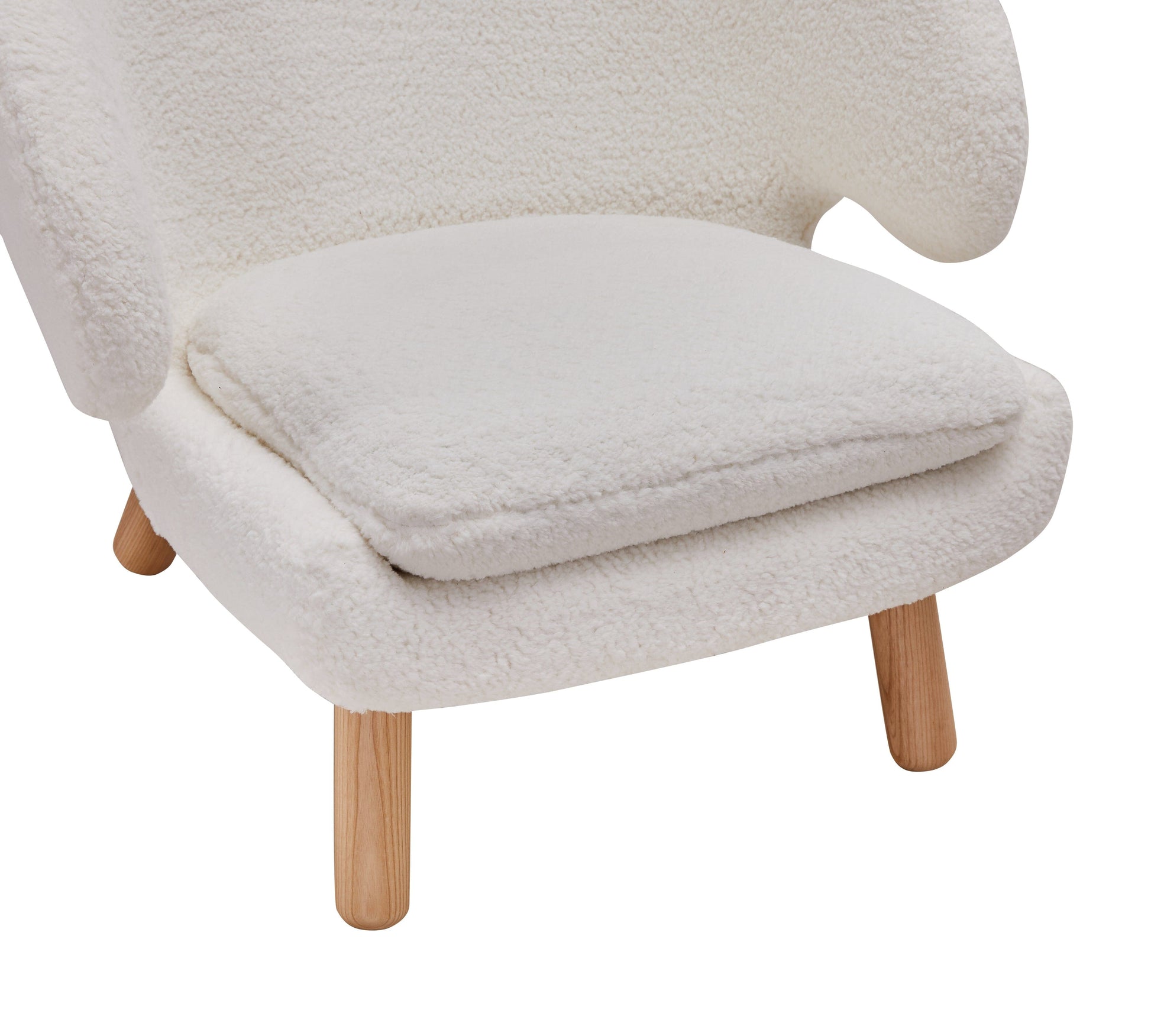 Zoey Accent Chair - White Sherpa
